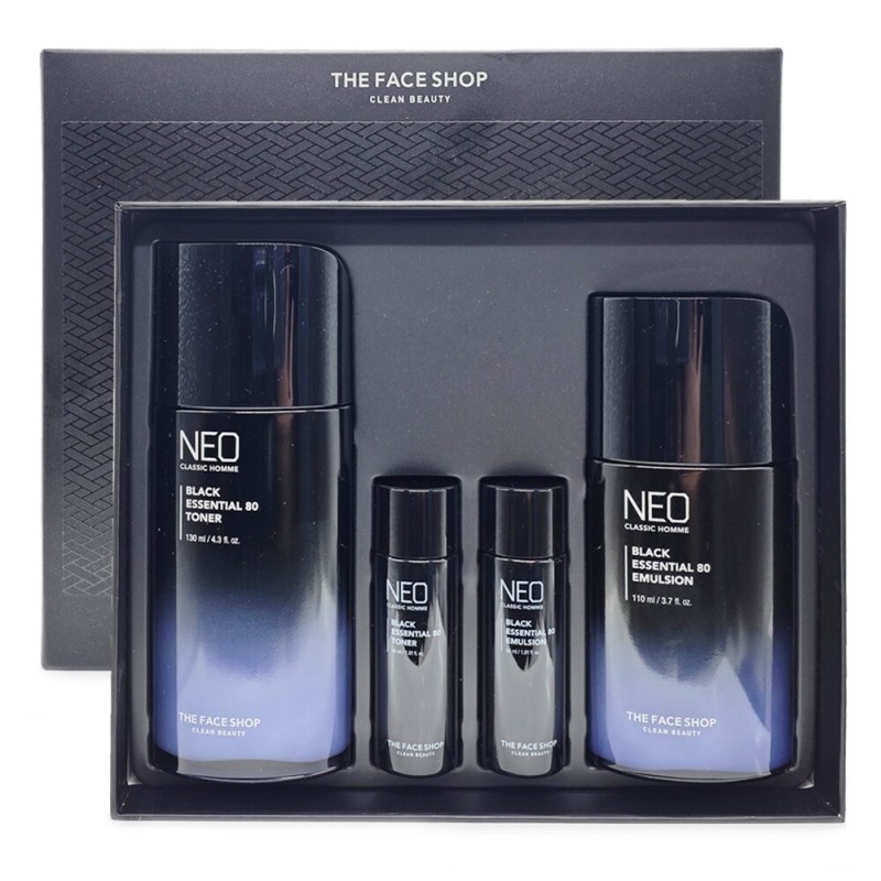 The Face Shop Neoclassic Homme Black Essential 80 2-piece set