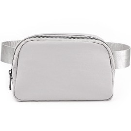 ZOPPEN Fanny Packs for Women Mini /Small Waist Bag Water Proof ,Crossbody with Adjustable Strap, Everywhere Belt Bag Dupes for Travel Running Hike Work Out, Grey