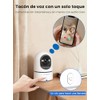 ANBIUX 2.4GHz WiFi 2K Camara de Seguridad Interior