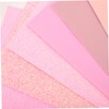 SEWACC 8 Sheets Pink Faux Leather Fabrics for DIY Earring