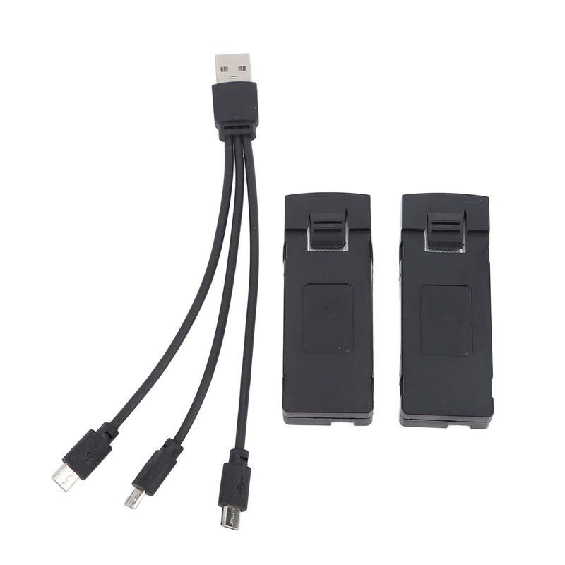 2PCS 3.7v 2600mah RC Aircraft Lithium Battery with Charge Line