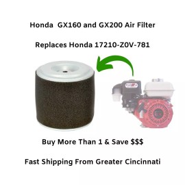 Rotary GX160 & GX200 Honda Air Filter 'Round Type' (Cyclone) Honda Part # 17210-Z0V-781
