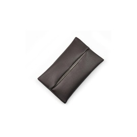 Pocket Tissue Holder for Purse, Soft PU Leather Travel Tissue Cover for Go Pack Tissue (Coffee)