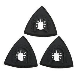3 Piece Oscillating Triangle Sanding Pad, Multi-Tool Delta Sanding Pad Oscillating Multitool Sanding Pad Quick Release Set
