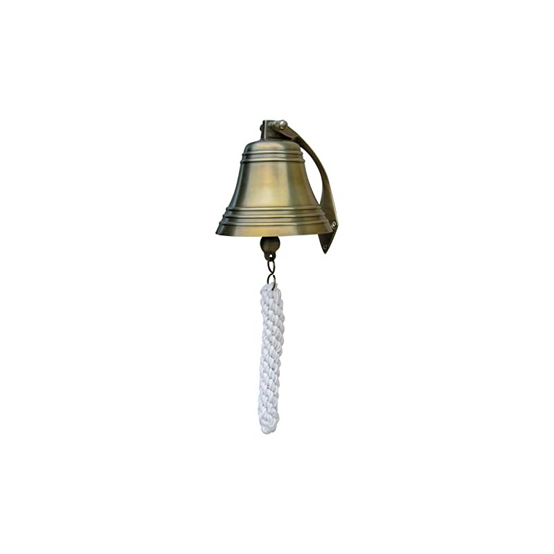 Sea-Club Ship Bell Wall Bell Antique Brass Diameter 13 cm