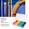 ASHATA 900Pcs Multi Color Zip Ties 6 Multi-Colors 4 Pulgadas