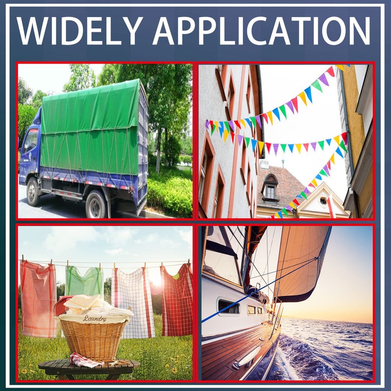 LABLT 5/8 inch Double Braided Polyester Rope, 150ft Arborist Bull