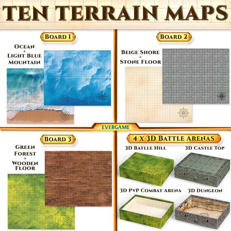 10 DND Game Mats and a lot More - Includes