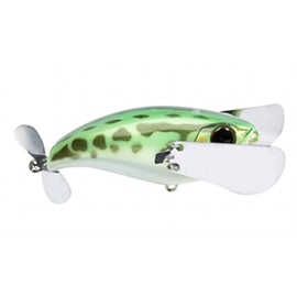 Jack All JPOMP79-GF Pompadour 79 Top Water Frog Bone Lure, Green