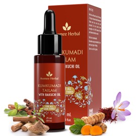 AVIMEE HERBAL Kumkumadi Tailam With Bakuchi Oil For Unisex For Skin Brightening & Rejuvenation 25 ml