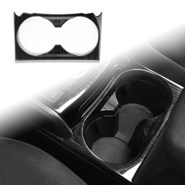 ANFOKAS Compatible with Mazda CX-5 2025 2024 2023 2022 2021 2020 2019 2018 2017 Car Center Console Cover Trim Armrest Gear Panel Cup Holder Frame -Stainless Steel Black