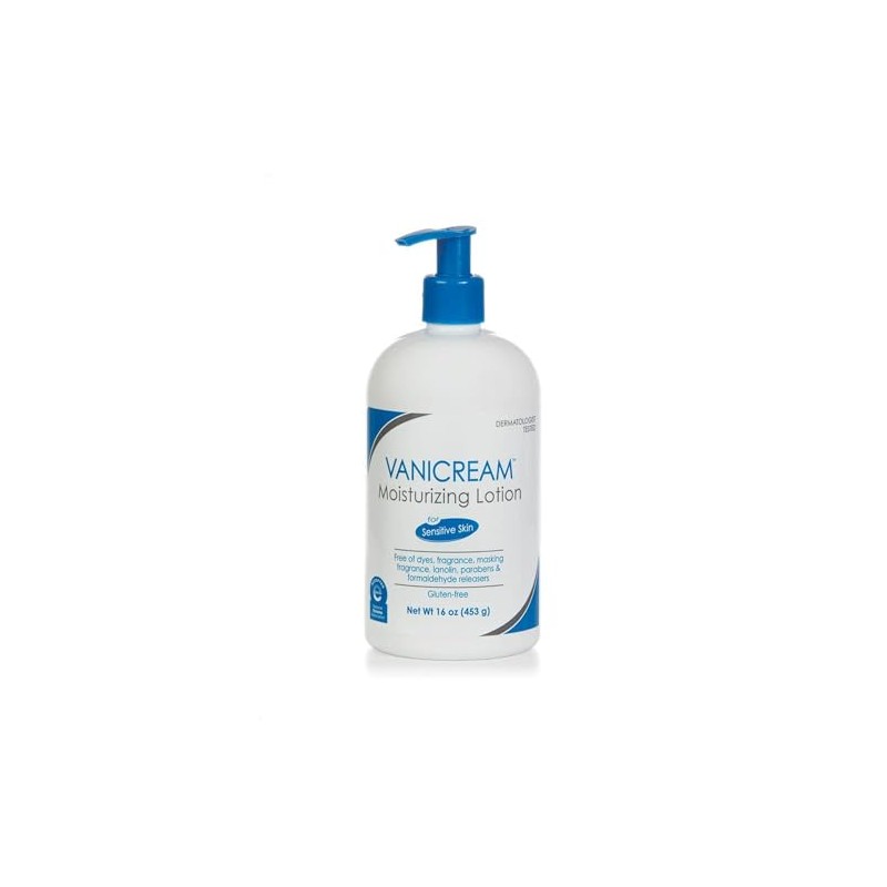 Vanicream Lite Lotion Pump for Sensitive Skin, Free of Dyes,