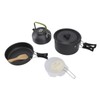 Camping Cookware Portable Nonstick Pot and Pan Set with Kettle