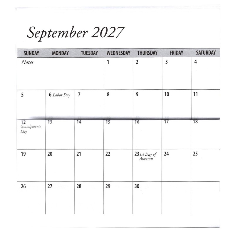 3 Year 2026 2027 2028 Pocket Calendar Planner with Note