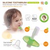 Simba Soft Bristle Silicone Baby Toothbrush with Milk Residue/Fur Scrubber.