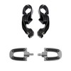 XFMT Motorcycle Highway Footpegs Footrest W/ 1.25" Short Angled Adjusted