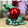 Ebros Amy Brown Holiday Green Mistletoe Treasure Dragon Sleeping by