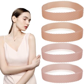 Wanmu 4Pcs Silicone Wig Grip Band No Slip Wig Headband Seamless Elastic Bands for Wig, Wig Accessories for Men and Women, Sports, Yoga - Fix Wig