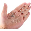 MILACOLATO 16Pcs Nose Cuff Fake Nose Ring Hoop Clip on