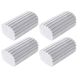 Dust Sponge, 4 Pieces Dirt Eraser, Damp Duster Sponge Cleaning Brush Dirt Eraser Sponge for Cleaning Blinds Glass Skirting Boards Ventilation Slits Railings (Grey, Size: 10.5 x 6 x 4 cm)
