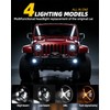 X-Design 7 Inch Round LED Headlights Compatible with Jeep Wrangler