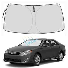 Car Sun Shade for Toyota Camry Front Windshield Custom Fit LE XLE XSE Hybrid SE Sedan 2024 2023 2022 2021 2020 2019 2018 Windshield Sunshade Accessories Shield Sun Visor Cover