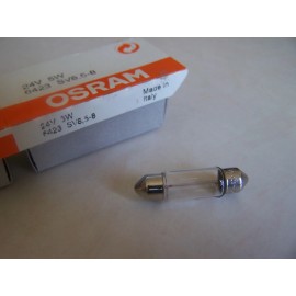 Osram 24V 5W SV8.5-8 Tubular Light Bulbs (Lot of 2) p/n 6423SV8