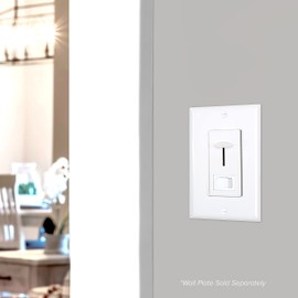 Maxxima LED Dimmer Electrical Light Switch - 3-Way/Single Pole Use, 600 Watt Max, LED and Incandescent Compatible for Dimmable Home Lighting Needs. Perfect for Living Room, Kitchen, and Bedroom