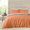 Sleepdown Tribal Elephant Mandala White Rust Orange Reversible Duvet Cover