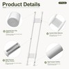 4-Pack RV Fridge Bars, Adjustable RV Tension Rods, 19.5-36.7"