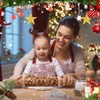 Christmas Rolling Pin, 3D Embossing Rolling Pin, Wooden Rolling Pin