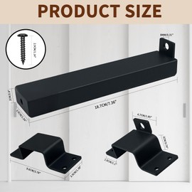 MCSDFN 2 Pack Slide Gate Latch Heavy Duty Door Latch Lock with Padlock Hole, Adjustable Gate Lock for Fences, Barn Door, Courtyard, Shed, Cottages, Cabinet