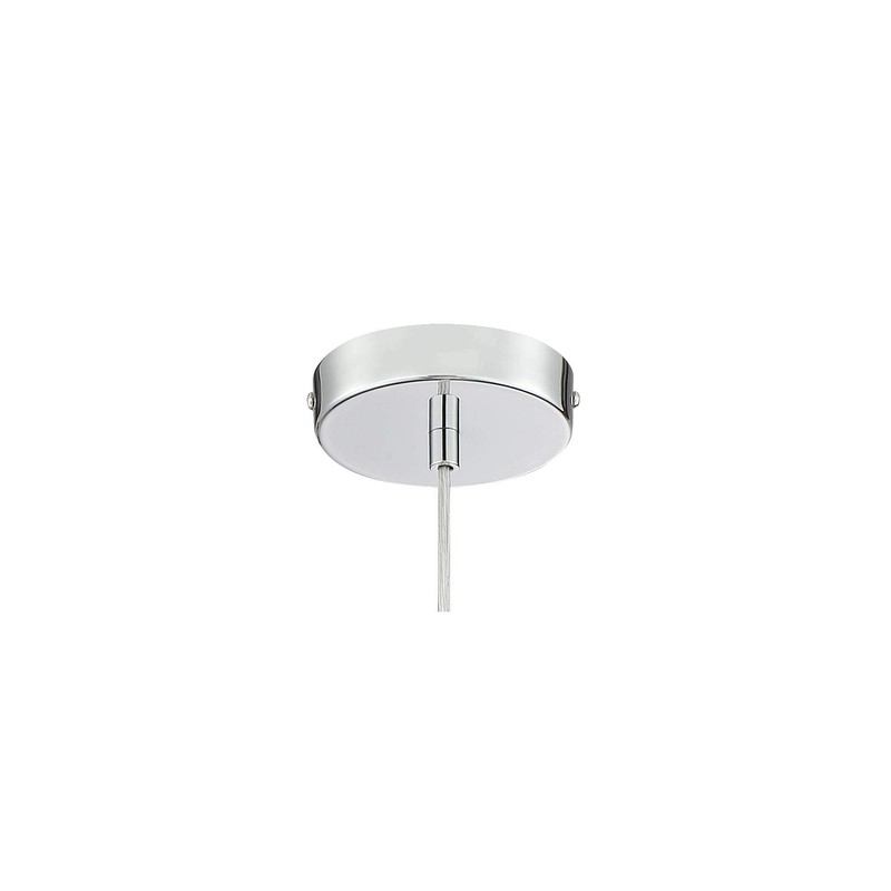Possini Euro Design Alyssa Chrome Silver Iron Mini Pendant Light
