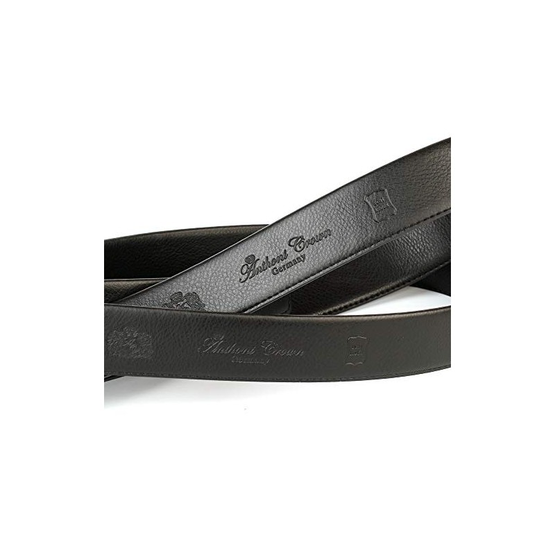 Anthoni Crown Men's Belt, Black (Black 010)