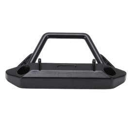 RC Front Bumper Set, RC Metal Bumper High Hardness Remote Control Car Front Bumper with 2 LED Headlights for Axial SCX24 1/24 RC Car Crawler