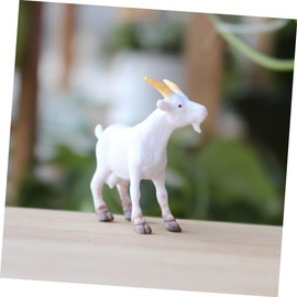 ibasenice 8pcs Simulated Aries Model Educational Goat Figurine Lawn Decor Small Animal Decor Mini Goat Decor Garden Statues Goat Craft Desktop Mini Goats Mini Goat Ornaments Miniature Crafts