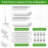 HADEEONG Bird Reflectors to Keep Birds Away, 8-Pack Reflective Owl
