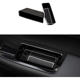 MICROCK Front Door Handle Pocket Organizer Side Storage Box Insert Glove for Ford Edge 2015 2016 2017 2018 2019 2020 2021 2022 2023 2024 2025 2026, 2pcs