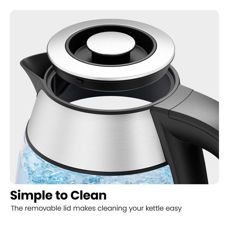 CHEFMAN Electric Kettle - 1.2L 1500W Hot Water Tea Pot