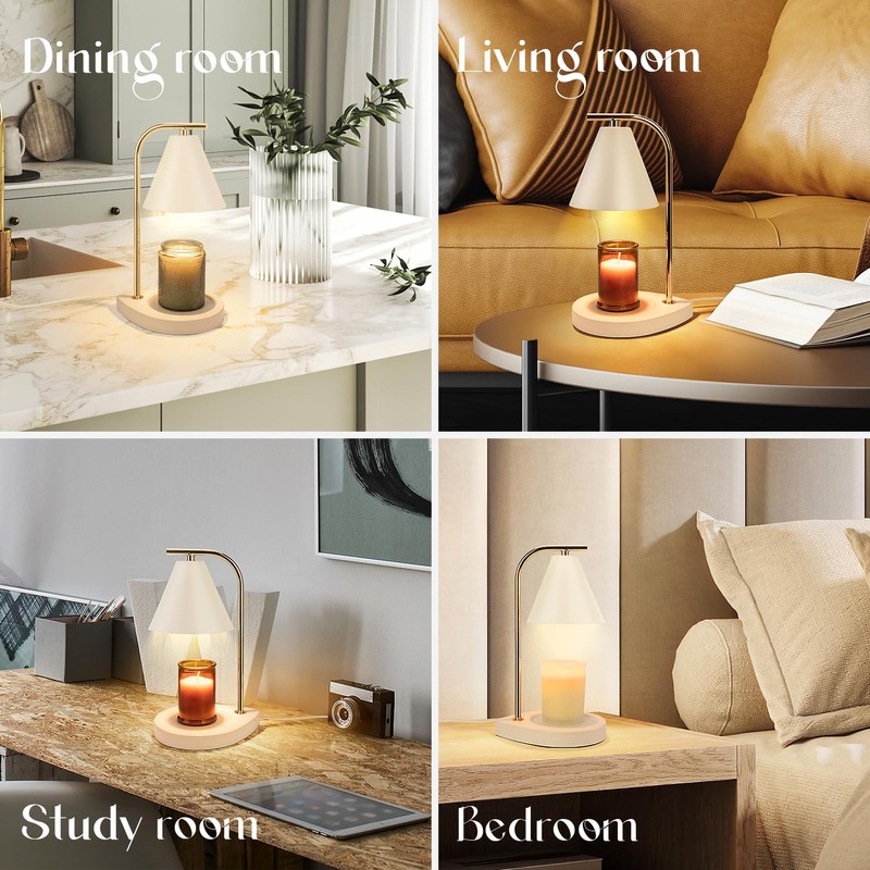 Aimoptg Candle Warmer Lamp with Timer, Dimmable Candle Lamp for