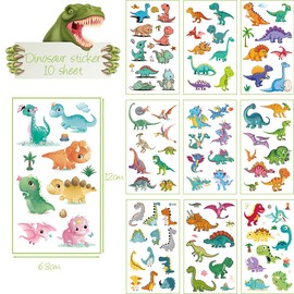 Children's Animal Tattoo Set, 255 Pieces, Colourful Temporary Tattoos