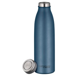 THERMOcafé by THERMOS TC Bottle Night Blue Mat 0.50 L, Stainless Steel Vacuum Flask, Carbonated Proof, 12 Hours Hot 24 Hours Cold, Leak-Proof, for School, On the Go and Office
