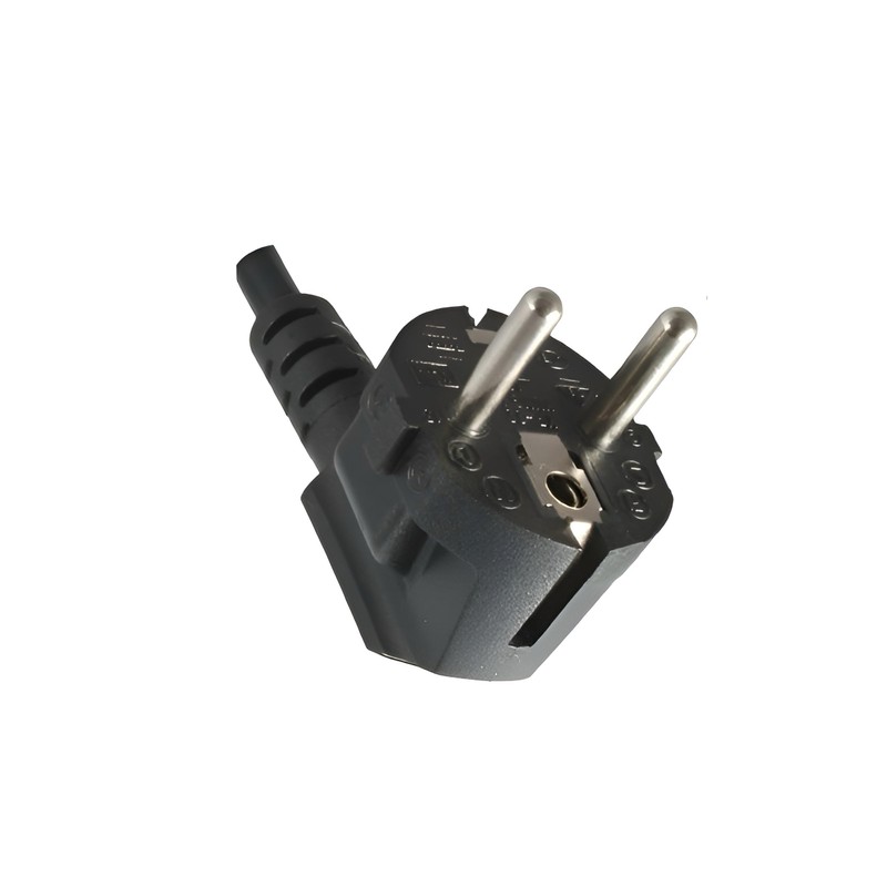 Netzkabel CEE 7/7 auf C5 gewinkelt, 0,75mm², 5m