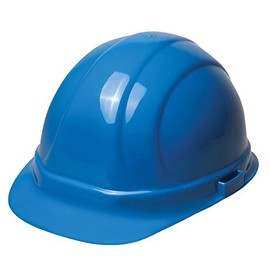 Hard Hat, Front Brim, Blue, 6-pt.Slide-Lock