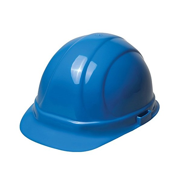 Hard Hat, Front Brim, Blue, 6-pt.Slide-Lock