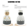 Taikemeti Kitchen Timer Mechanical Cooking Timer Countdown 1-60Min,Cute Chef Timer