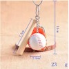 Llavero Beisbol 3 En 1 Bat, Guante Y Pelota Baseball
