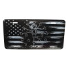 DIGIART INTERNATIONAL INDIANA STATE FLAG AMERICAN FLAG BRUSHED METAL CAR