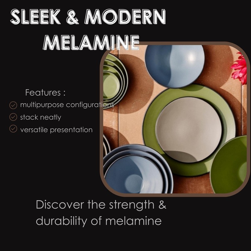 Creations Melamine Oval Dinner Plates, Steelite Heavy Use Unbreakable Commercial