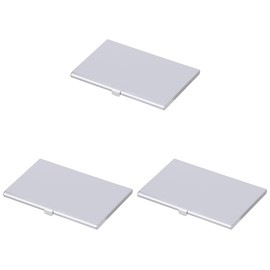 Gatuida 3pcs Aluminum Sim Card Holder Needle Slot for Phone Number Storage Compact and Sim Bag Organizer Silver for Home and Shop Use